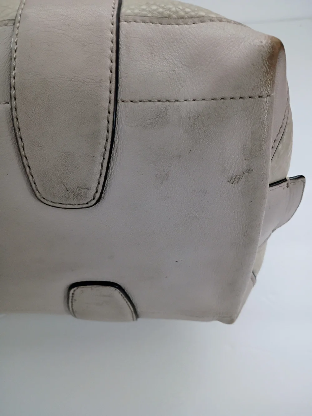 Coach pebble leather handbag Creed 30144 Bleecker Ecru